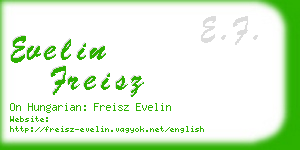 evelin freisz business card